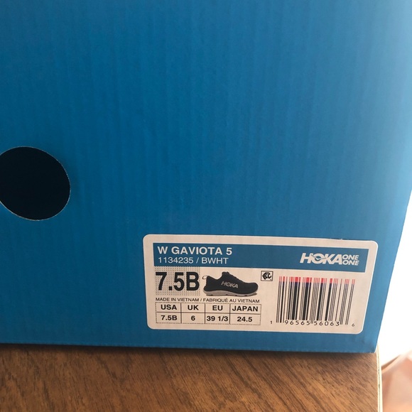 Hoka Womens Gaviota 5 Black Running Shoes - Picture 3 of 11